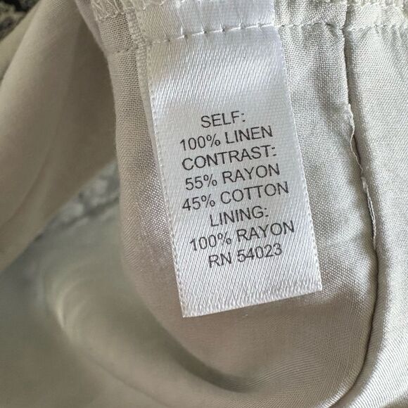 PIPERLIME COLLECTION Linen Tunic Panel Dress Size XS Blue White V-Neck Bohemian - Picture 5 of 5